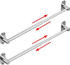 Towel Bar, Adhesive or Drill Wall Mount, Chrome, 2 Pack by MIROAMZ