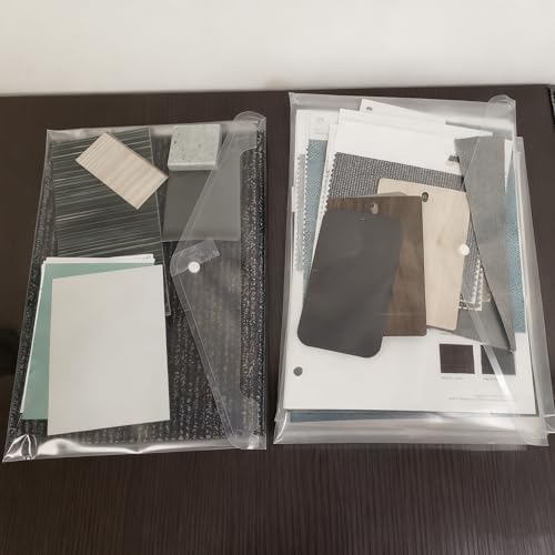100 Pack Plastic Envelopes, 13x9 Inch Reusable Clear Polypropylene Envelope Folder with Snap Closure, A4 Size Envelope Waterproof File Folders for Home, Office Supplies - Image 7
