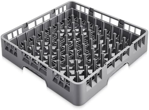 Aurelema 1 Pack Commercial Dishwasher Tray Rack, Peg Dish, Gray by Aurelema