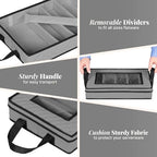 Flatware Storage Case 5 Compartments Silverware Container Box, Gray - Image 3