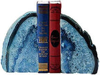 JIC Gem Blue Agate Geode Bookends Heavy Duty Hippo bookends 1 Pair 3-4Lbs by JICGem%C2%AE