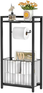 Freestanding Toilet Paper Holder with Storage Shelf by X-cosrack
