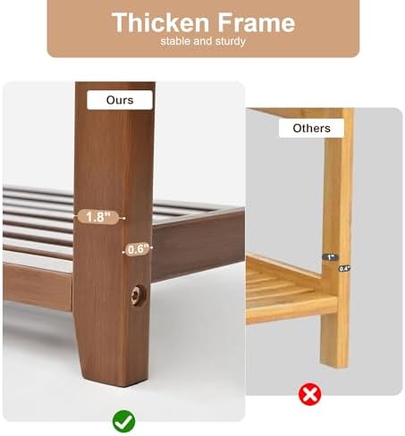 PETKABOO Shoe Rack Bench with Cushion, Shoe Rack for Front Door Entrance, Shoe Bench with Storage for Entryway Hallway Bedroom Living Room - Image 4