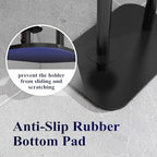Kitsure Toilet Paper Holder Free Standing – Rustproof Metal Toilet Paper Stand for 4 Rolls with Anti-Slip Base and Shelf for Phone & Small Items, Bathroom Organizers and Storage, Medium, Black, 2Pack - Image 5