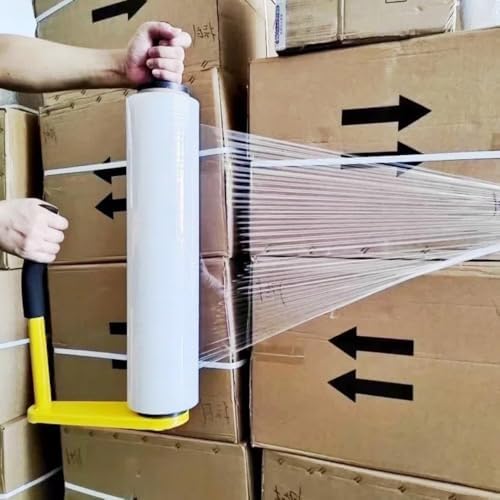 Stretch Film Dispensers Pallet Stretch Film Packing Machine with Film Cutter Shrink Wrap Dispenser Holder, Suit for 18" & 20" Stretch Film - Image 4