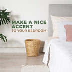 84ECO 2-Pack 3 Gallon Wicker Trash Cans for Bathroom, Bedroom, Office - Rattan Trash Can - Decorative Waste Basket - Image 3