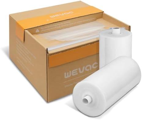 Wevac Vacuum Sealer Bags for Food, 6"x100' & 8"x100' Rolls with Cutter Box by Wevac