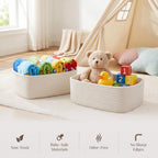Storage Baskets for Shelves, 5 Pack, 2 Sizes Organizer Bins - Image 4