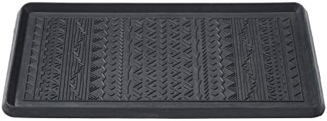 HF by LT Boho Rubber Boot, 32 x 16 inches, One-Piece Seamless Construction, Durable Vulcanized Rubber, Year Round Use Indoors or Outdoors, Black - Image 2