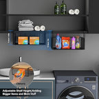 AmonHouseware 2Pack Under Shelf Basket Storage,Adjustable Hanging,Black - Image 3