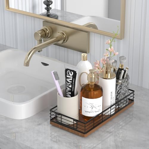 Toilet Paper Basket 2 Pack, 13 Inch Toilet Tank Basket with Handles, Walnut - Image 4
