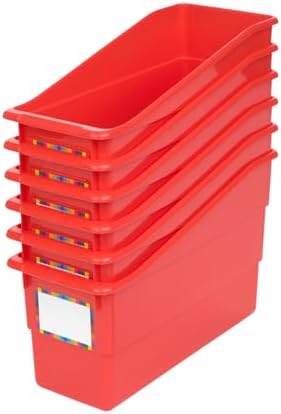 Really Good Stuff Durable Book & Binder Holders - 6 Pack - Red by ReallyGoodStuff