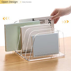 YUXUN Desk File Organizer,5-Section Vertical Clear Acrylic Desk Organizer File Holder Mail Sorter Office Organization for Office Home &Classroom（B5） - Image 5