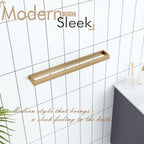 KOKOSIRI Towel Bar for Bathroom Wall Mount Bath Towel Holder 24-Inch Kitchen Rack Champagne Bronze Stainless Steel, 1 Pack B4008CPG-L24 - Image 6
