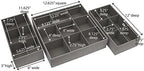 Household Essentials 3‑Piece Drawer Organizer Starter Set in Customizable Inserts of Large and Small Trays, Beige - Image 3