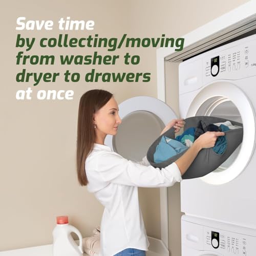 Laundry Turtle Collapsible Laundry Basket for Washer & Dryer (Grey, Large) - Image 2