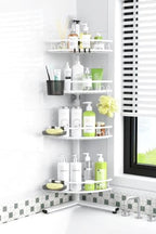 Standing Shower Caddy Corner - 4-Tier Rustproof Bathroom Shower Stand Shelf by Aitatty