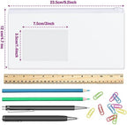 Marspark 100 Pcs 100 Pcs Zip Envelope Poly Clear Pencil Pouch, White - Image 2