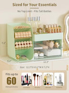 Booklov Small Makeup Organizer for Vanity Countertop, Green - Image 2