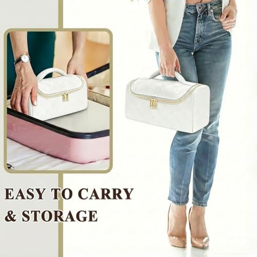 Mancro Padded Travel Case Compatible with Dyson Airwrap, White - Image 7