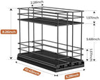 Mystozer Pull Out Spice Rack Organizer for Cabinet, Slide Out Spice Racks - Image 3