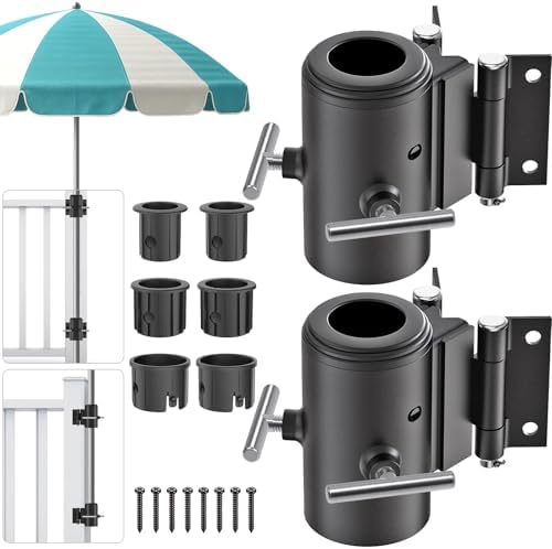 KingDolly Deck Umbrella Mount Corner, Umbrella Brackets for Deck Railing by Kingdolly