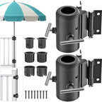 KingDolly Deck Umbrella Mount Corner, Umbrella Brackets for Deck Railing by Kingdolly