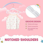 HOUSE DAY Velvet Baby Hangers for Closet, Kids Hangers Velvet 60 Pack - Image 6