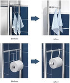 2-Tier Over The Toilet Rack,Bathroom Organizer Shelf,Freestanding Space Saver for Restroom,Laundry,Balcony,Stainless Steel Bathroom Shelf Above Toilet,Sturdy,Waterproof - Image 5