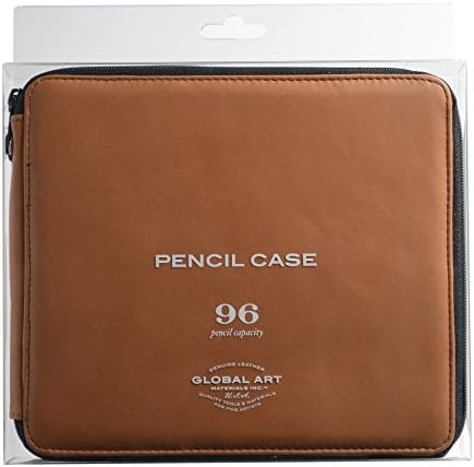 Speedball Art Products Genuine Leather Storage Case for Pencils, Markers, Pens and Art Supplies, Holds Up To 96 Standard Pencils, Antique Brown - Image 5