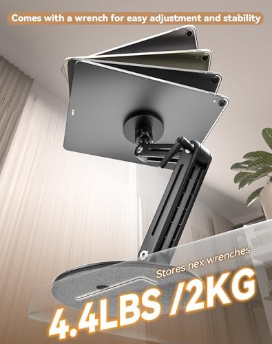 Jakeko Magnetic Portable Monitor Stand VESA Mount 75mm Travel 360° Swivel - Image 3