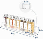 FEMELI Acrylic Wall Mount Spice Rack, 4 Pack 15 Inch - Image 3
