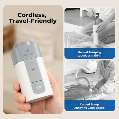 ETENWOLF 24 Combo Vacuum Storage Bags for Travel with Wireless Pump - Image 4