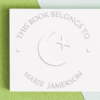 Custom Made Hybrid Inspiring Star Crescent Library Embosser - Personalized Return Book Embossing Seal for Islamic Event Organizers - Customized Home Embossing Seal for Books, Documents, and Stationery - Image 6