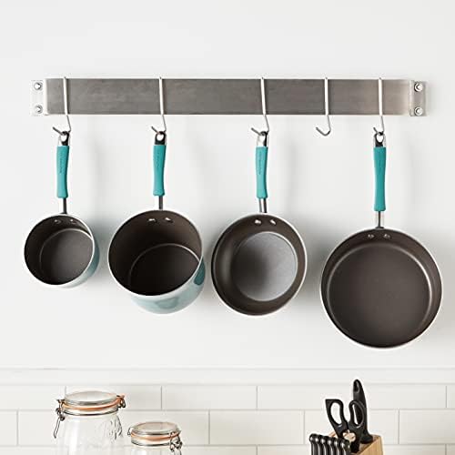 Cuisinart Chef's Classic 33-Inch Bar-Style Wall-Mount Pot Rack, Brushed Stainless - Image 5