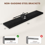 Vivelove Deep Floating Shelves 55x12” Set of 2, Black - Image 3