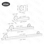 TURS Brushed Nickel 10 Pieces Bathroom Hardware Set, SUS304 Stainless Steel 24 Inch Bath Towel Bar Set, Round Bathroom Accessories Kit Wall Mounted - Image 7