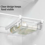 Large Fridge Drawer Organizer 14in-20in Upgradation Refrigerator Undershelf Drawer, Extra-Deep Storage Deli Meat, Cheese, Eggs, Fruit, Vegetable - Image 4