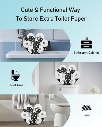 Cactus Toilet Paper Holder Stand, Funny Decor Toilet Paper Storage - Image 5