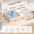 DIMJ 20-Pack Fabric Drawer Organizer Bins for Dresser Nursery Clothes - Image 2