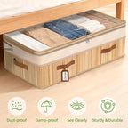 Livole Hand-Woven Bamboo Toilet Paper Storage with Lid & Handle, Natural - Image 6