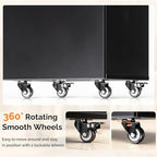 OmySalon Salon Cart with Wheels, 3-Tier Rolling Hair Styling Station, 2 Drawers & Adjustable Shelf, Hair Dryer Holder, Mobile Organizer for Salon, Barber, Spa, Nail & Beauty Tools, Black - Image 7