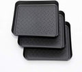 Boot Tray 3-Pack, Shoe Tray for Entrance (13.8X10.8X1.2in) Rubber Plastic Boot Tray for Floor Protection, Rain and Snow Wet Shoe Drip Tray for Indoor and Outdoor, Multipurpose Mat Tray- black by Nvzi