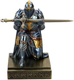 Knight Pen Holder Desk Organizer Office Decor Letter Opener for Desk Blue - Image 6