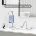 Hand Towel Holder Stand for Bathroom Countertop, Standing Towel Rack with Non-Slip Base, Stainless Steel Adjustable Towel Bar 16.5-26 Inch for Kitchen Vanity (Brushed Nickel) - Image 2
