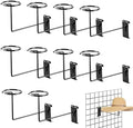 Gridwall Display Hat Retail - 10pcs Hat Helmet Rack Gridwall Accessories for Retail Store Garage(Black) by YMOBBU