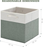 FinishingBo 13x13x13 Storage Cube Bins 6 Pack, Cube Shelf Baskets - Image 2