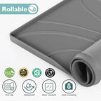 Under Sink Mat 31" x 19", Silicone Under Sink Liner for Kitchen and Bathroom, Waterproof Cabinet Protector Drip Tray, Protects Cabinets from Leaks and Spills - Image 3
