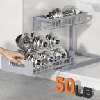REALINN Under Sink Organizer, Pull Out Cabinet Organizer 2 Tier - Image 4