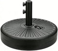 20 Inch 50 Lbs Fillable Heavy Duty Umbrella Base, Stable Outdoor Stand, Durable Holder for Lawn Patio Deck and Poolside Parasols, Black50 by Unknown